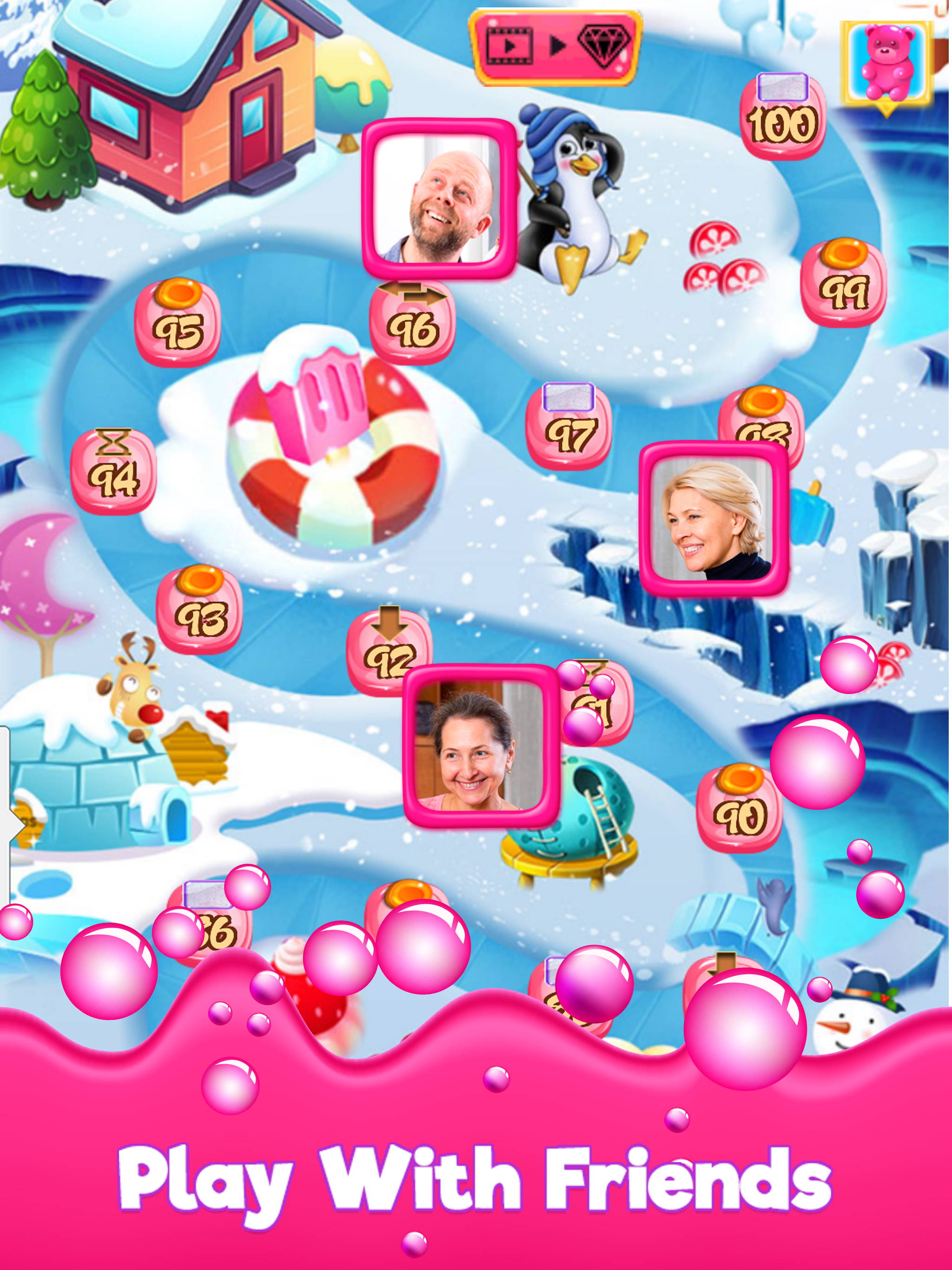 Candy Gummy Bears - The Kingdom of Match 3 Games