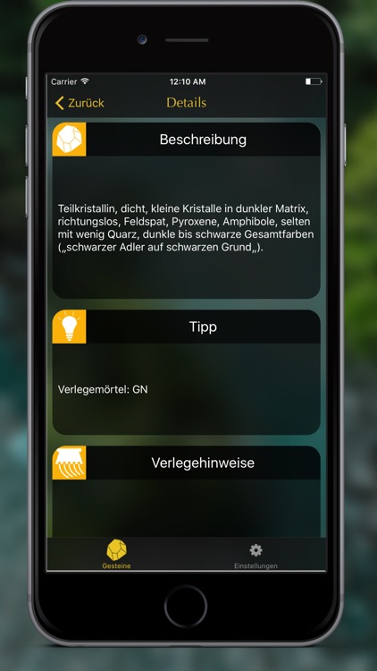 Kiesel Naturstein Infothek