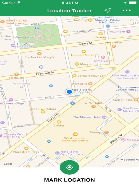 Screenshot #6 pour Simple Location Tracker - Track and Find Car Parking with GPS Map Navigation