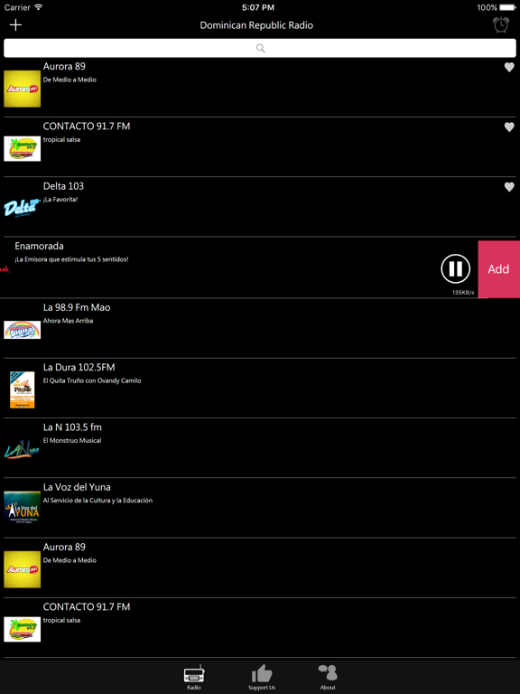 Dominican Radio iPad screenshot 4 - Entertainment app