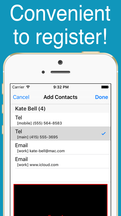 Screenshot #2 pour Easy Contacts - One tap!