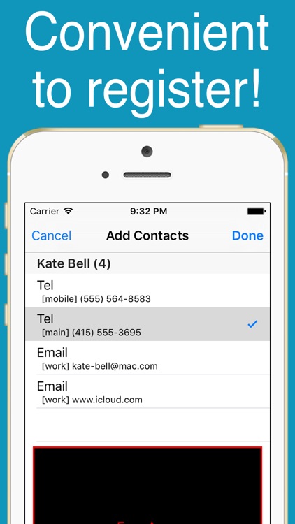 Easy Contacts - One tap!