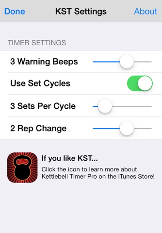 Kettlebell Swing Timer 2.0 screenshot 4