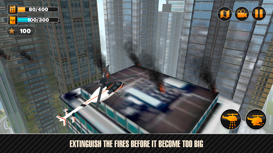#2. Emergency Fire Helicopter Simulator 3D (iOS) 由: Tayga Games OOO