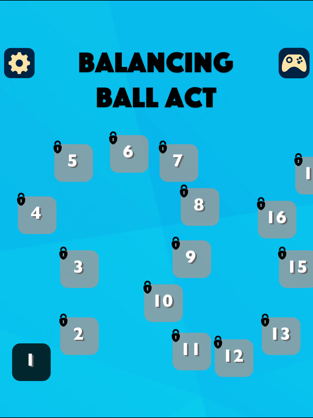 Balancing Ball Act, game for IOS