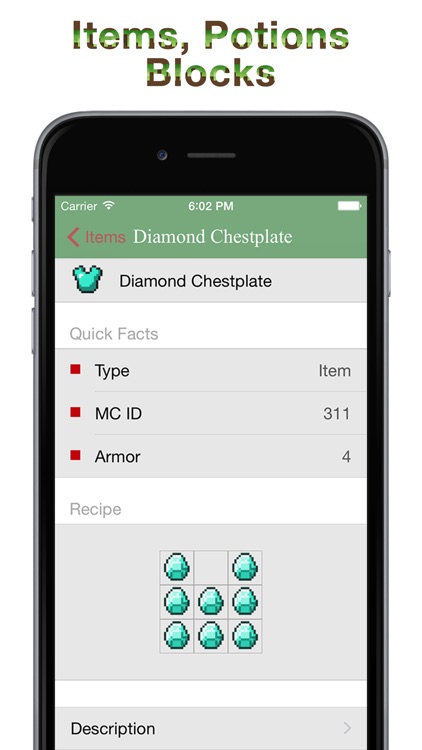 Database for Minecraft - Pocket Edition