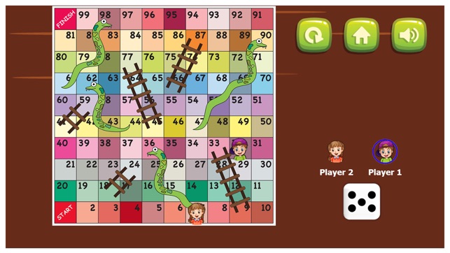 蛇和梯子王棋盤遊戲(圖4)-速報App