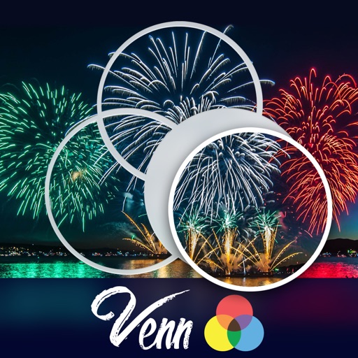 Venn Fireworks: Overlapping Jigsaw Puzzles icon