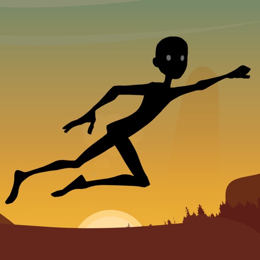 The Black Stickman Jumping Adventure - cool speed racing adventure game icon