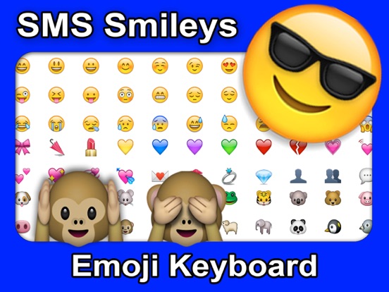 SMS Smileys Emoji Sticker PRO iPad app afbeelding 1