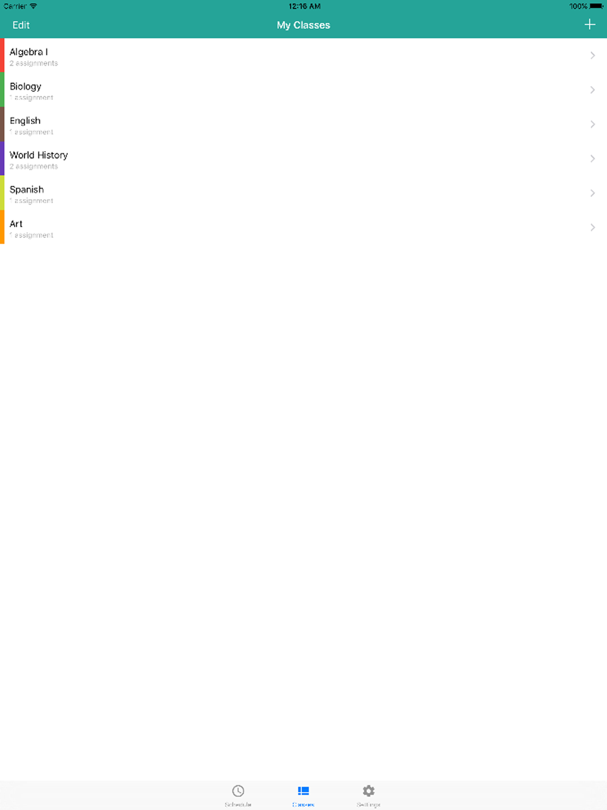 Egenda - Homework Manager