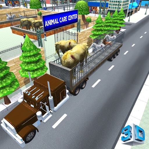 Animal Rescue Transporter Truck & 3D driving game icon