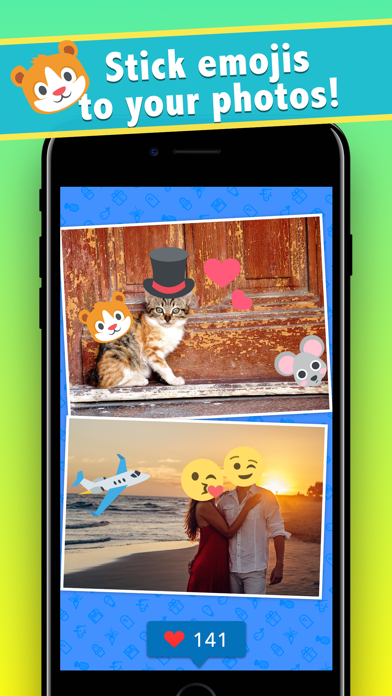 Screenshot #1 pour Emoji Stickers – Attach Emoji Stickers on Photos!