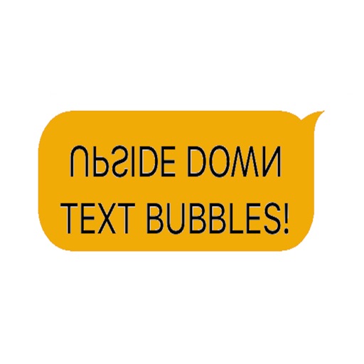 Upside Down Text Bubbles app icon
