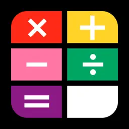 Oshiiro Calc - 5 color calculator with chemical light mode app icon