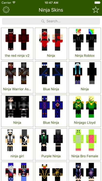 Ninja Roblox Minecraft Skins