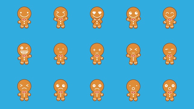 Gingerbread Man Emojis(圖2)-速報App