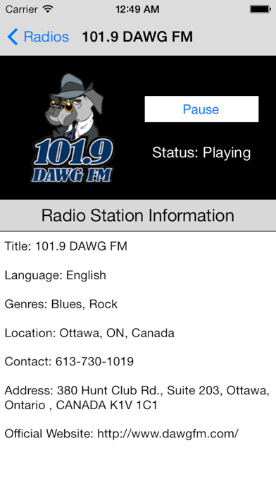 Screenshot #2 pour Canada Radio Live