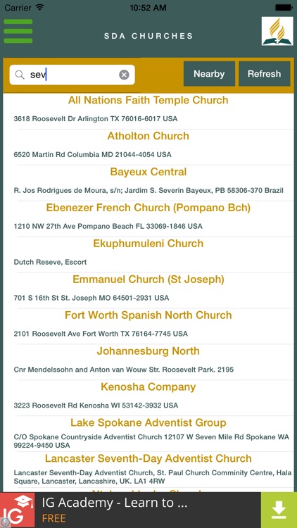 SDA Church Finder