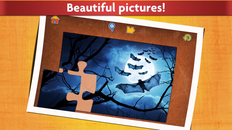 Halloween Puzzles - Relaxing photo picture jigsaw puzzles for kids and adults screenshot-3