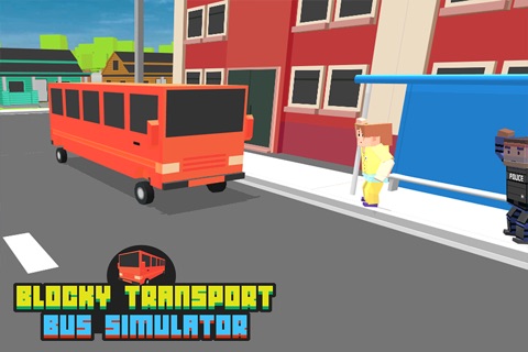 Blocky Transport Bus Simulator screenshot 2