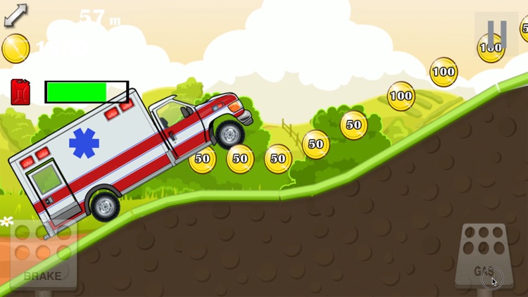 Hill Climb Racing - FIRE TRUCK rescue Police car in HIGHWAY Android  Gameplay 