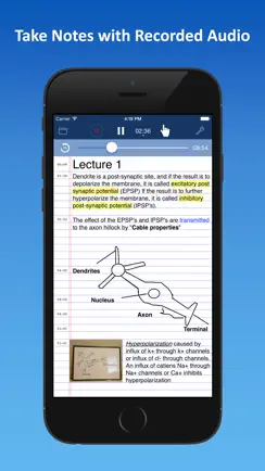 AudioNote Lite - Notepad and Voice Recorder iPhone image 1