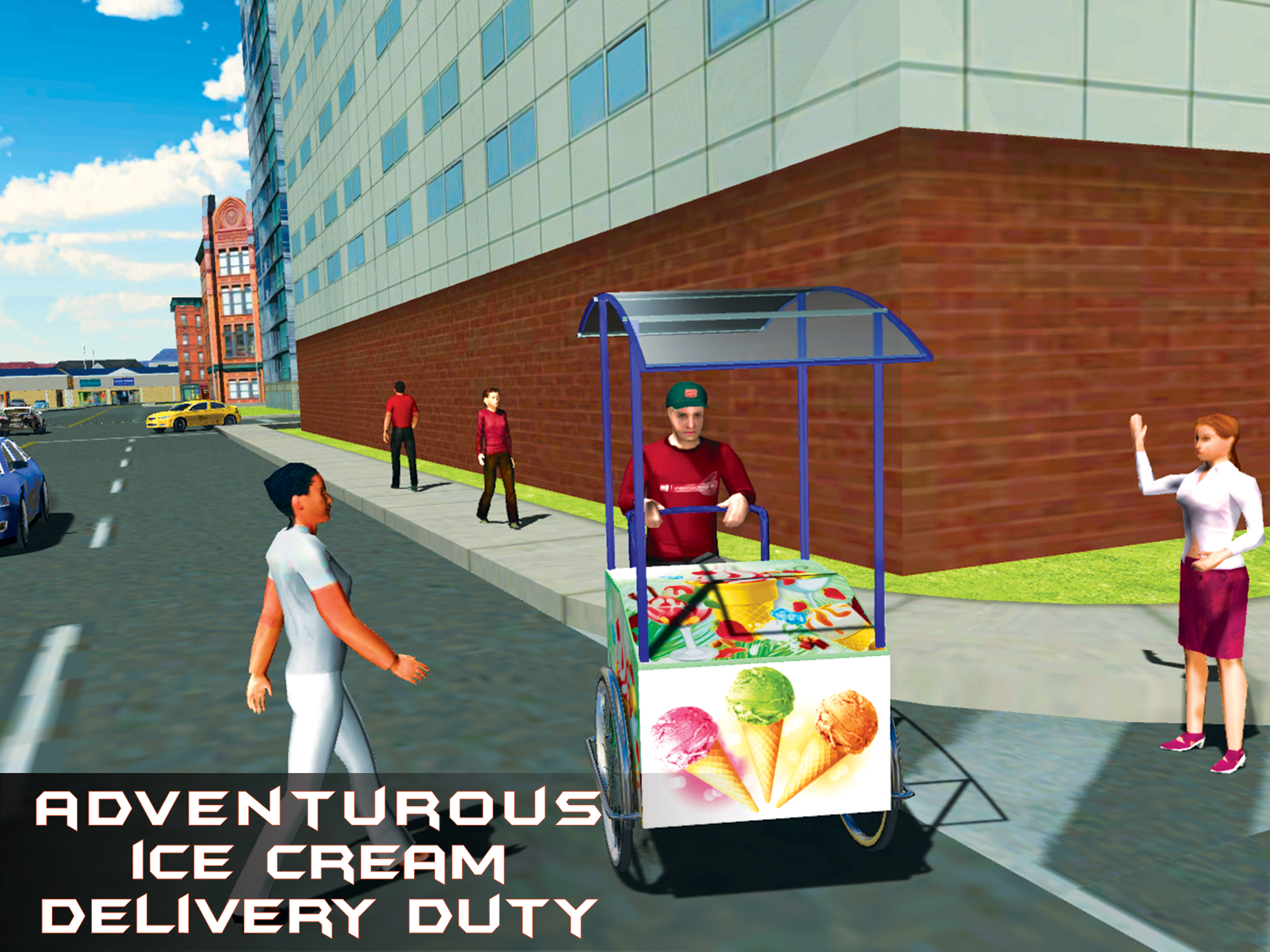 City Ice Cream Delivery – Ride bicycle simulator to sell yummy frozen food