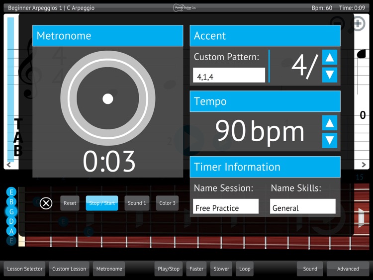 Learn & Practice Electric Guitar Lessons Exercises screenshot-3