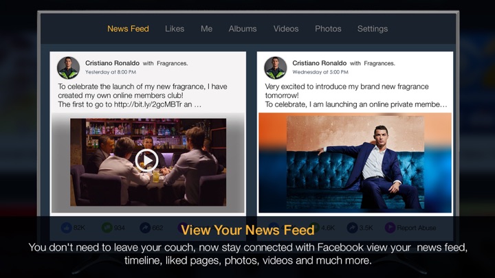 Screenshot #1 pour NewsFeed for Facebook