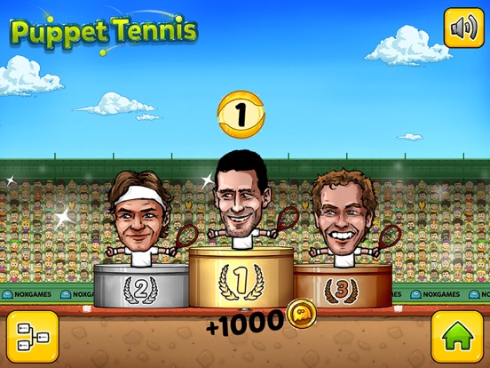 Puppet Tennis: Topspin Tournament of big head Marionette legendsのおすすめ画像5