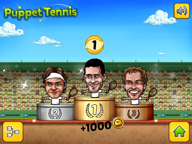 Titere Tenis: Torneo Topspin de las grandes leyendas de la cabeza de marioneta screenshot 10