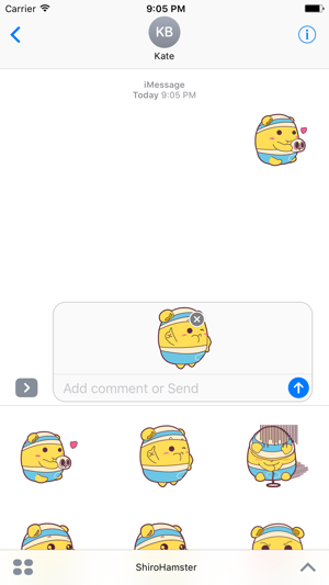 Shiro Hamster animated stickers(圖4)-速報App