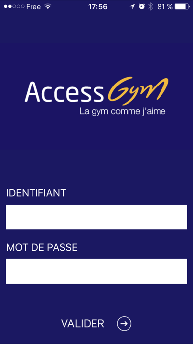 Screenshot #1 pour Access Gym