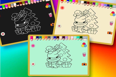 Coloring Book For Kids - Christmas ,Santa Claus and Xmas tree screenshot 4