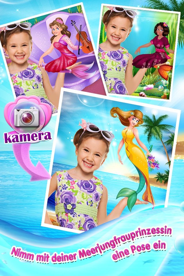 Mermaid Princess Makeover -  Dress Up, Makeup & eCard Maker Game screenshot 3