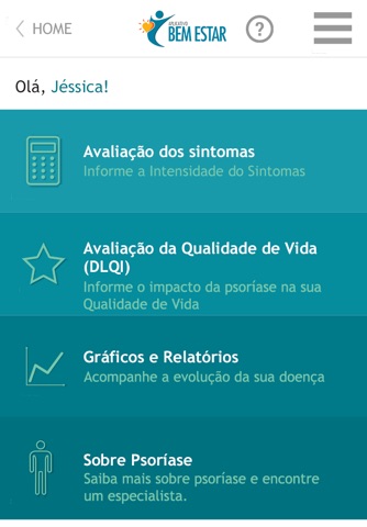 Aplicativo Bem Estar screenshot 4