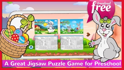 Screenshot #3 pour Happy Easter Jigsaw Puzzles Free For Toddlers & Me