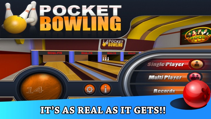 Screenshot #3 pour Pocket Bowling 3D for TV