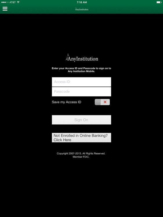 AnyInstitution Commercial for iPad