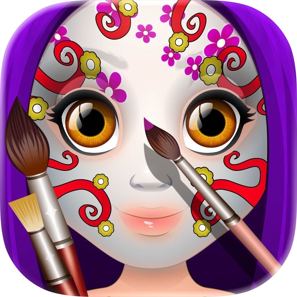Apple App Store cover for Kids Face Paint: Coloring Game