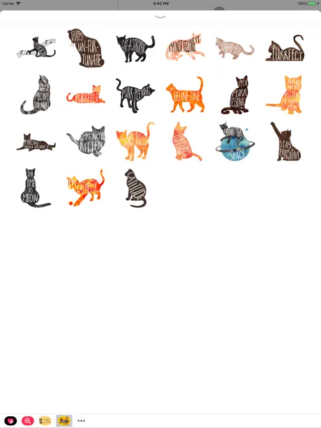 Purrfect Puns cat stickers