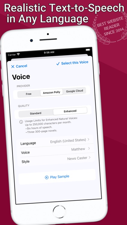 WebOutLoud - Text to Speech