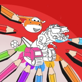 Dino Robot Coloring Book