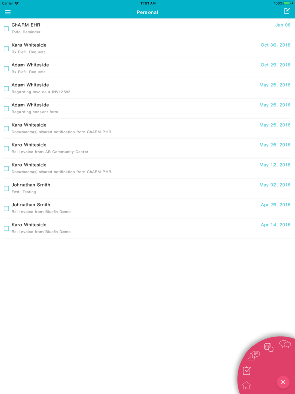 Charm EHR Scheduler iPad screenshot 5 - Medical app
