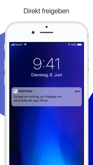 Screenshot von Deutsche Bank PhotoTAN auf dem iPhone 5