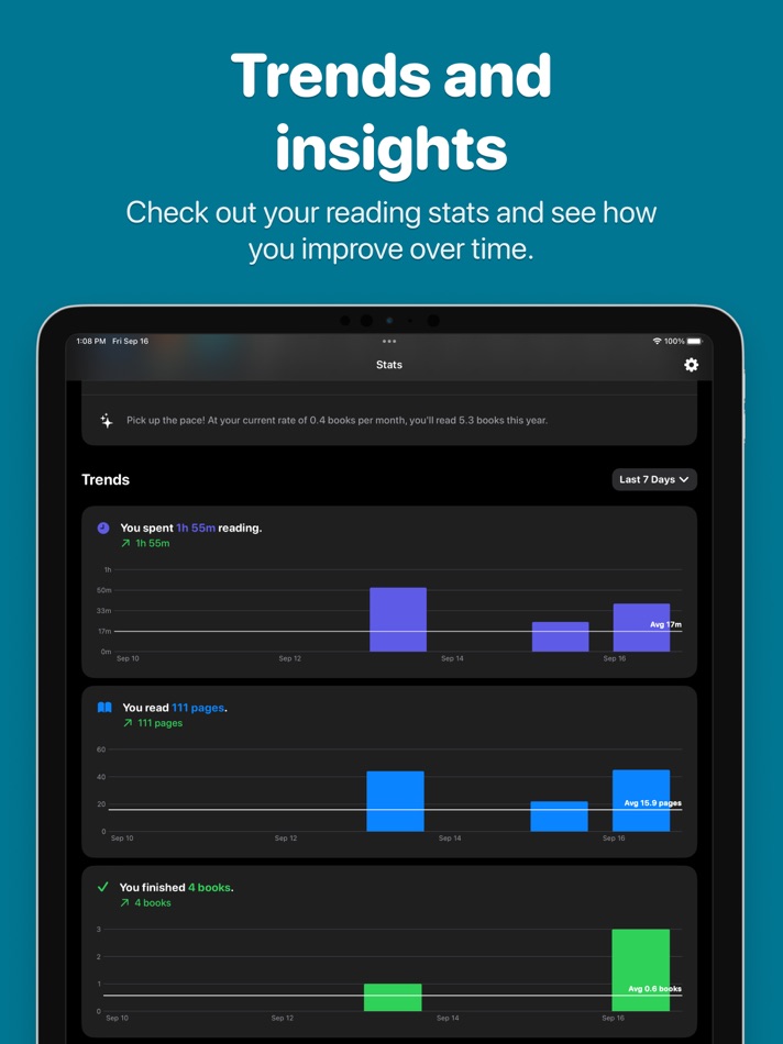 #4. Bookshelf: Book Tracker & List (iOS) 由: Alexander Gerrese