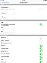 secure reporting ipad bildschirmfoto 1