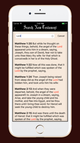 KJV Bible. King James Version. screenshot
