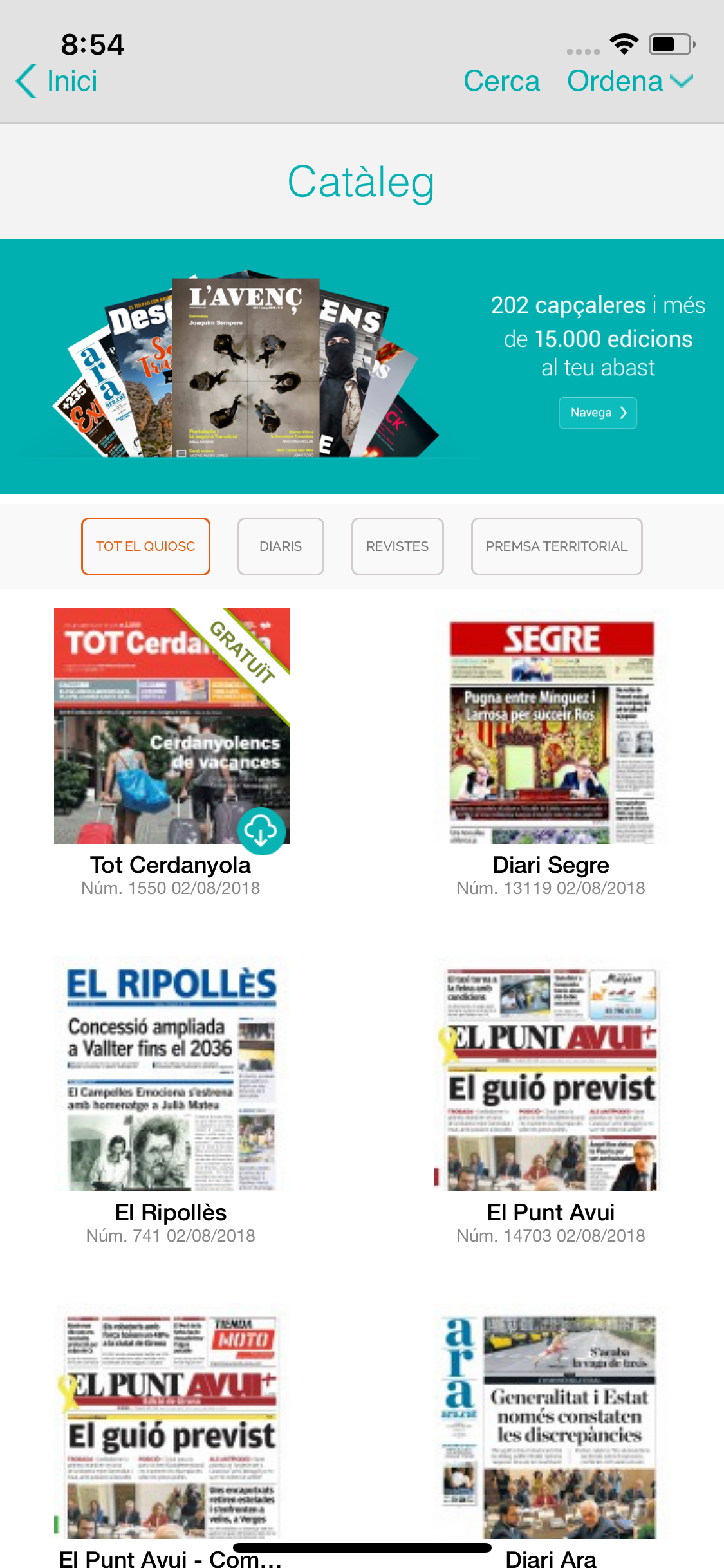 iQUIOSC.cat, premsa i revistes